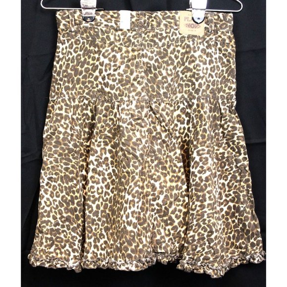 Childrens Place Girls 2 Pc Rose Cheetah Print Outfit Tank top Skirt sz 14 XL NWT - Picture 10 of 13